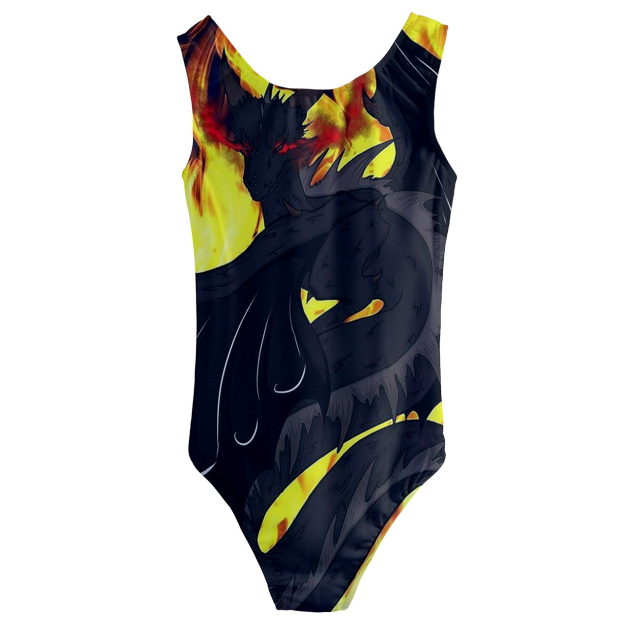 Dragon Torrick - "Flame" - Kids' Cut-Out Back One Piece Swimsuit