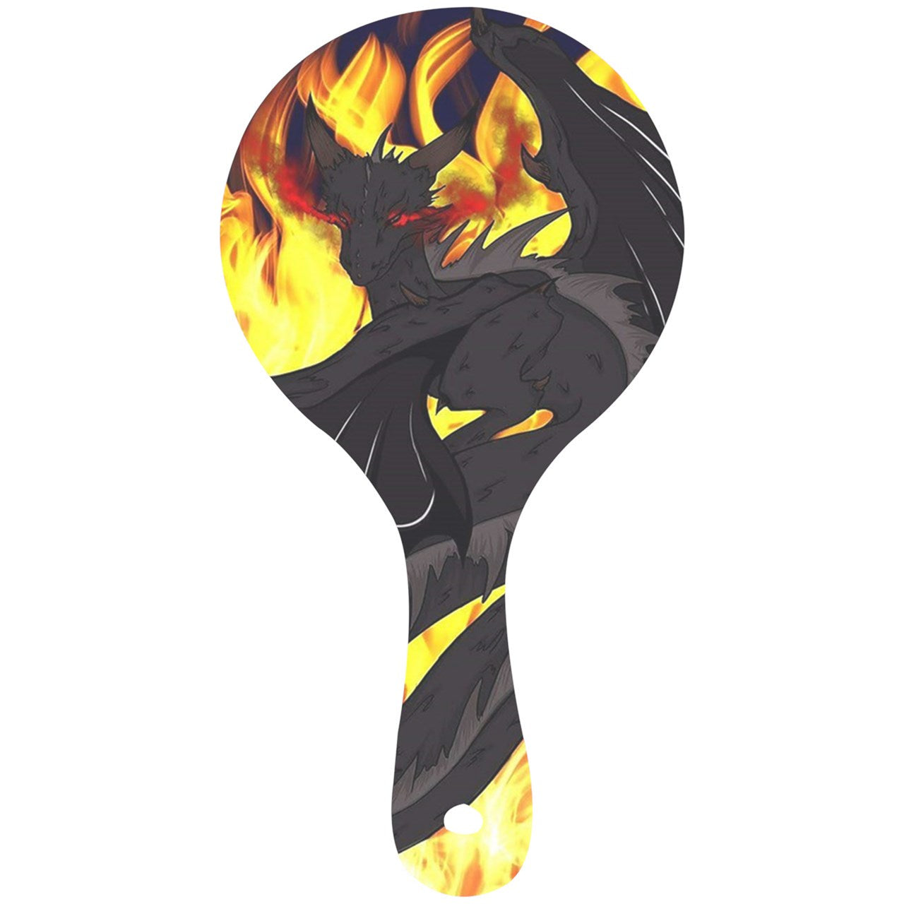Dragon Torrick - "Flame" - Mini Wooden Mirror