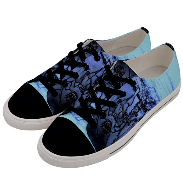 TSoaGa - Cythia - "Into The Abyss" - Ladies Low Top Canvas Sneakers