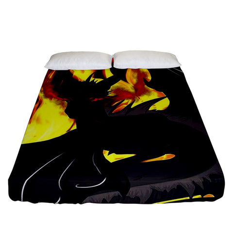 Dragon Torrick - "Flame" - Fitted Sheet (California King Size) 2