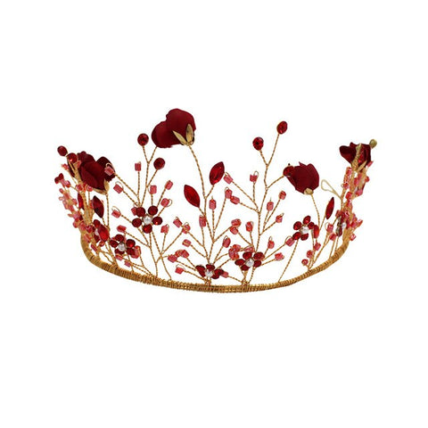 Tube Bead Branches Crown Bridal Headdress