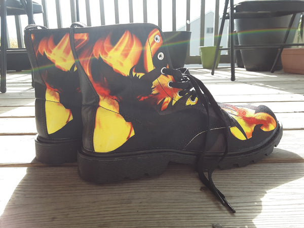 Dragon Torrick - "Flame" - Men's Canvas Boots
