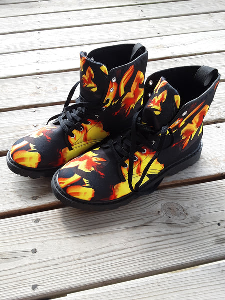 Dragon Torrick - "Flame" - Men's Canvas Boots