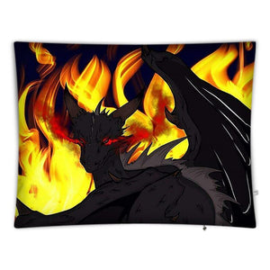 Dragon Torrick - "Flame" - Floor Cushion Covers