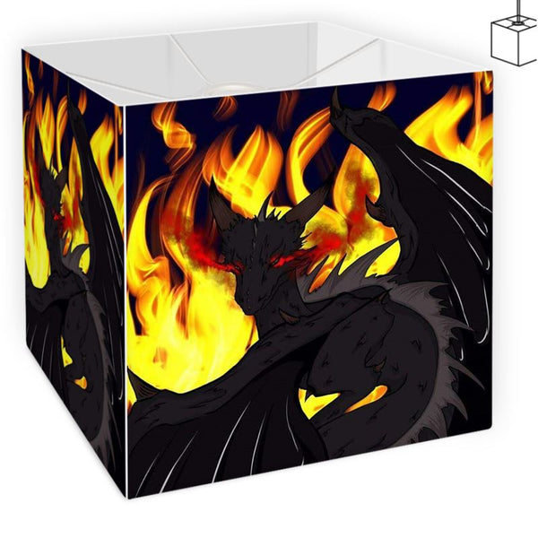 Dragon Torrick - "Flame" - Square Lamp Shade