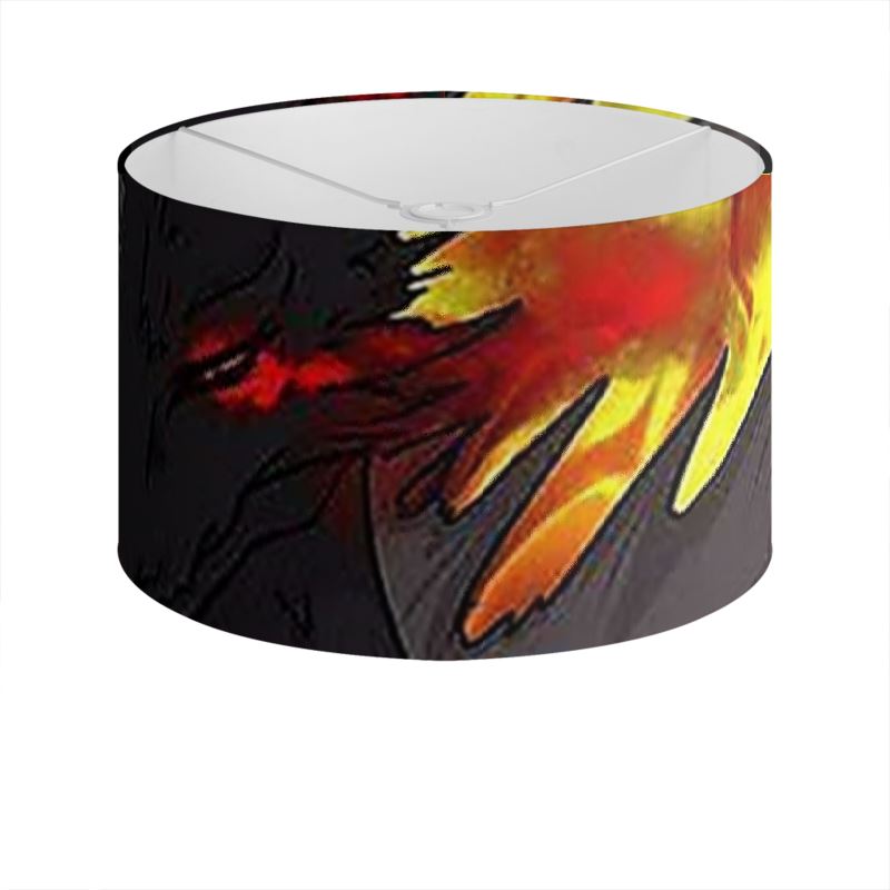 Dragon Torrick - "Flame" - Drum Lamp Shade