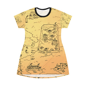 TCoE - Trindavin Map - All Over Print T-Shirt Dress