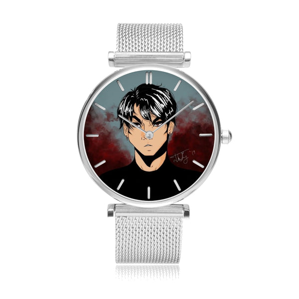 Torrick - "brooding boi" - New Gold / Silver / Rose Gold Steel Strap Water-Resistant Quartz Watch (With Indicators)