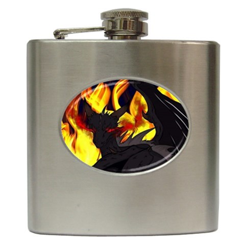 Dragon Torrick - "Flame" - Hip Flask (6 oz)
