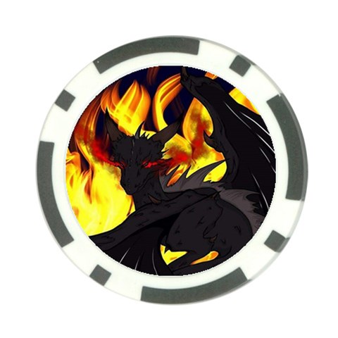 Dragon Torrick - "Flame" - Poker Chip Card Guard (10 pack)