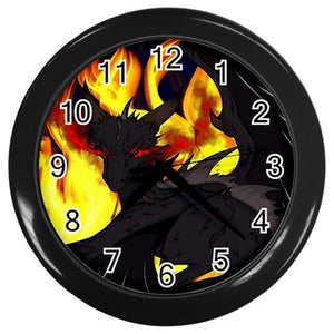 Dragon Torrick - "Flame" - Wall Clock (Black)