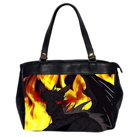 Dragon Torrick - "Flame" - Oversize Office Handbag (2 Sides)