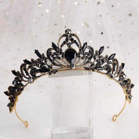 Black Luxury Crown Bridal-Wedding Headdress