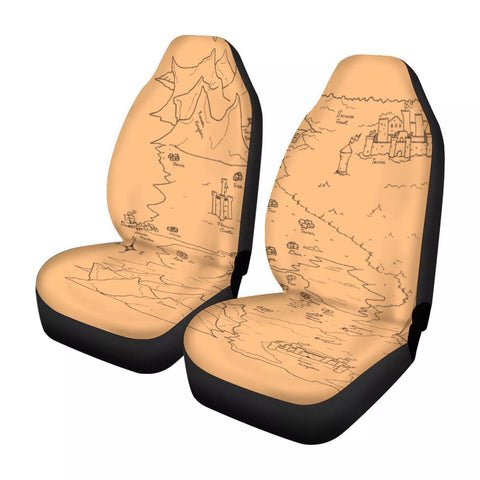 TCoE - Trindavin Map - "parchment" - Universal Car Seat Cover