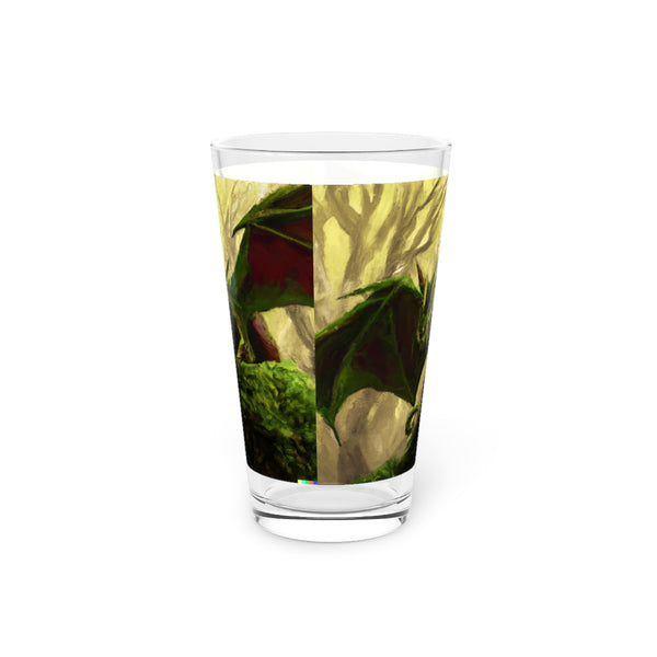Ancient Friends & New Friends - Forest Dragon - Pint Glass, 16oz