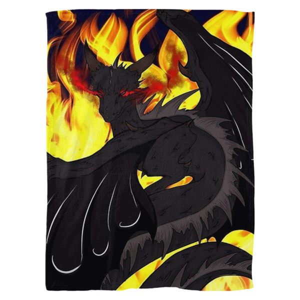 Dragon Torrick - "Flame" - Fleece Blankets