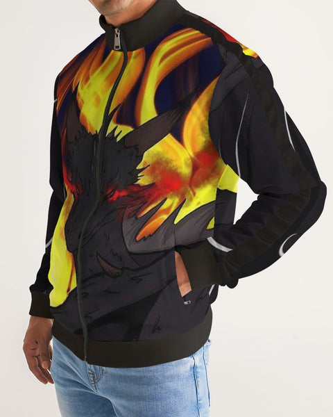 Dragon Torrick - "Flame" -  Men's Stripe-Sleeve Track Jacket