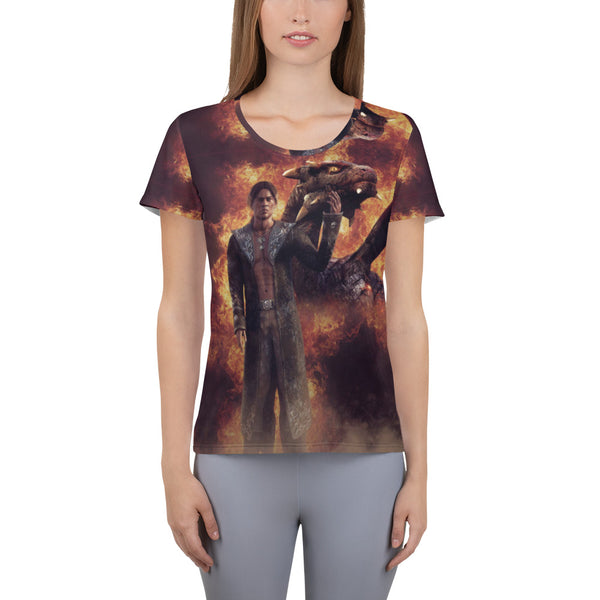 Dayne & Darzith - All-Over Print Ladies Athletic T-shirt