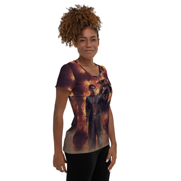 Dayne & Darzith - All-Over Print Ladies Athletic T-shirt