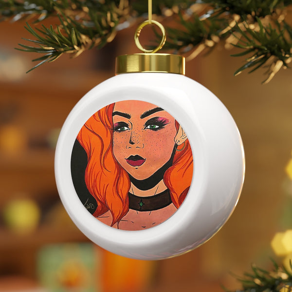 Cythia - "Fire" - Christmas Ball Ornament