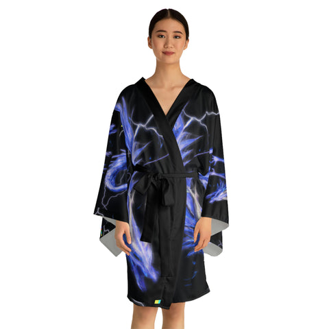 Fulgur Drac - Ladies Long Sleeve Kimono Robe