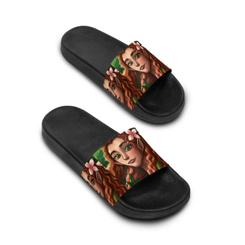 Florafilia Portrait - Ladies Slide Sandals