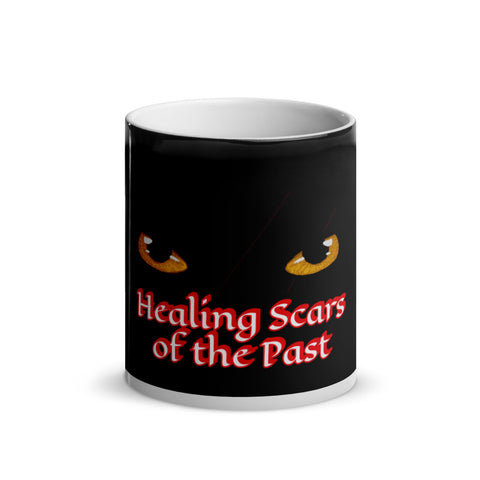 Healing Scars of the Past - "His Amber Glare" - Glossy Magic Mug