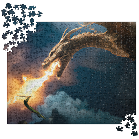 Ignis Drac - "Attack from Above" - Jigsaw puzzle