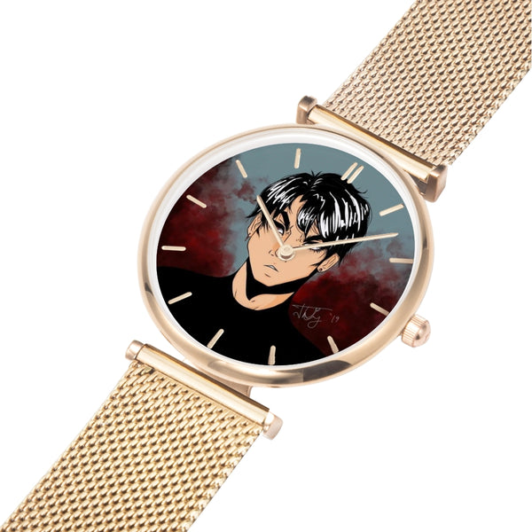 Torrick - "brooding boi" - New Gold / Silver / Rose Gold Steel Strap Water-Resistant Quartz Watch (With Indicators)