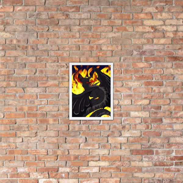 Dragon Torrick - "Flame" - Framed poster
