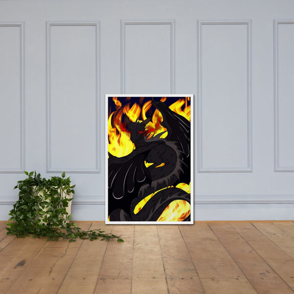 Dragon Torrick - "Flame" - Framed poster
