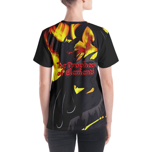 TCoE - The Prophecy of Elements - Dragon Torrick - "Flame" - Ladies V-neck