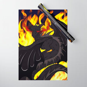 Dragon Torrick - "Flame" - Wrapping Paper - Gift Wrap (Pack of Five)