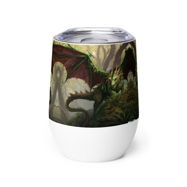 Ancient Friends & New Friends - Lythicazith - Wine tumbler